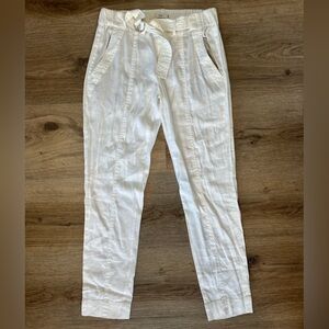 Vince White Linen Pants